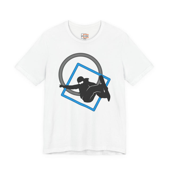 Minimal Snowboarder Light— Unisex Graphic Tee | Universe