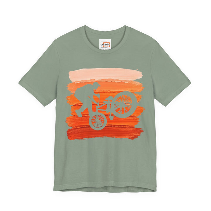 Vintage BMX Orange Stripes — Unisex Graphic Tee | Universe