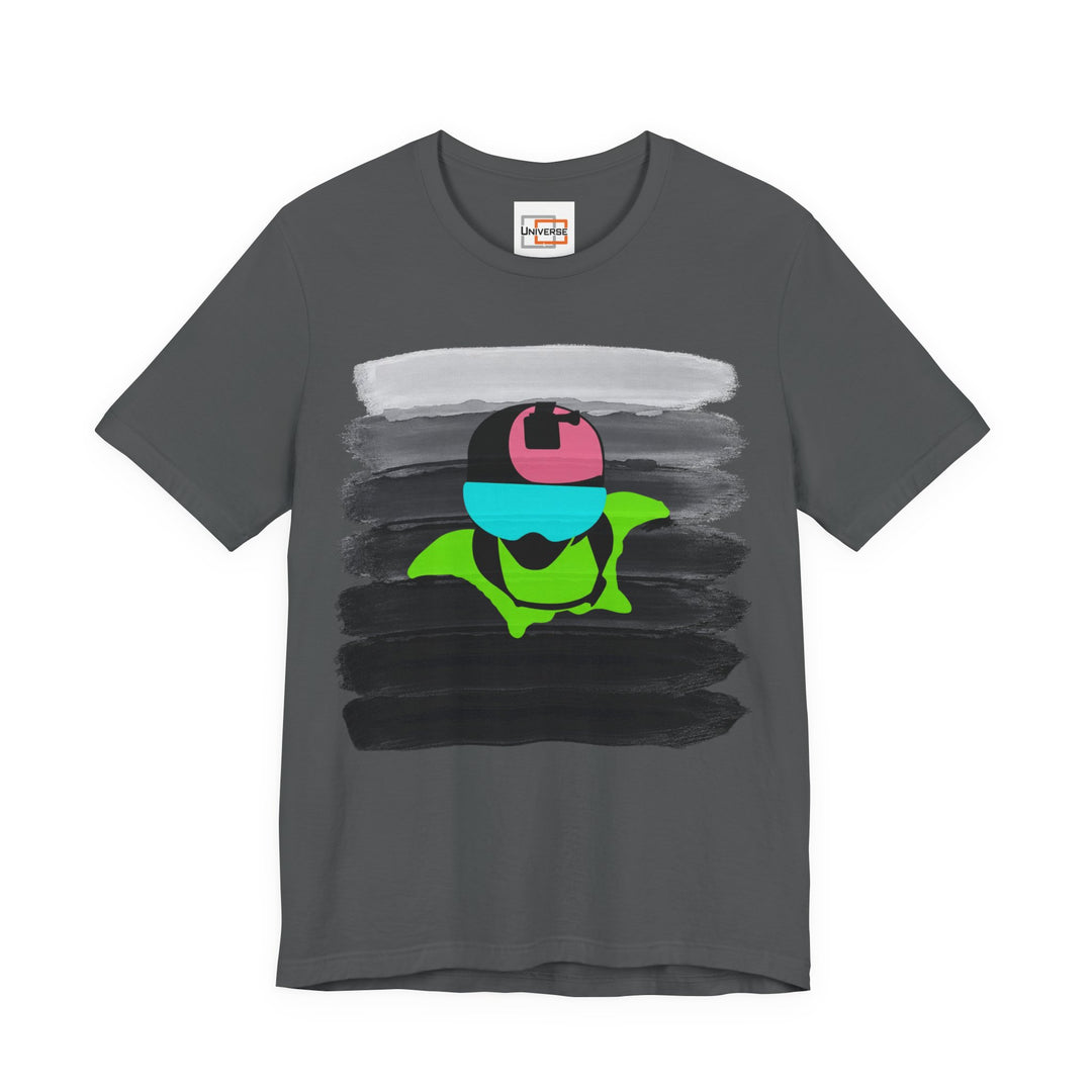 Vintage Wingsuit Flyer Grey Stripes — Unisex Graphic Tee | Universe