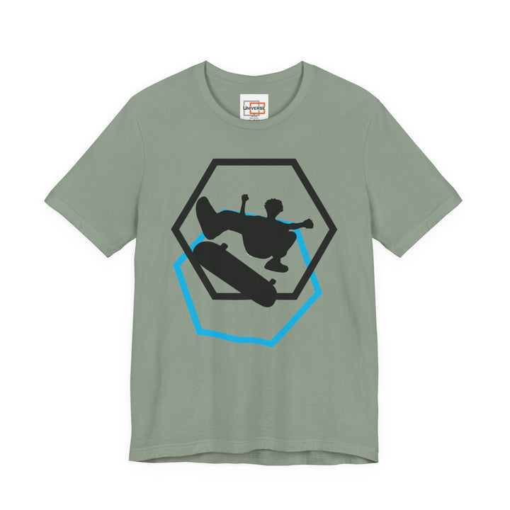Minimal Skateboarder Light — Unisex Graphic Tee | Universe