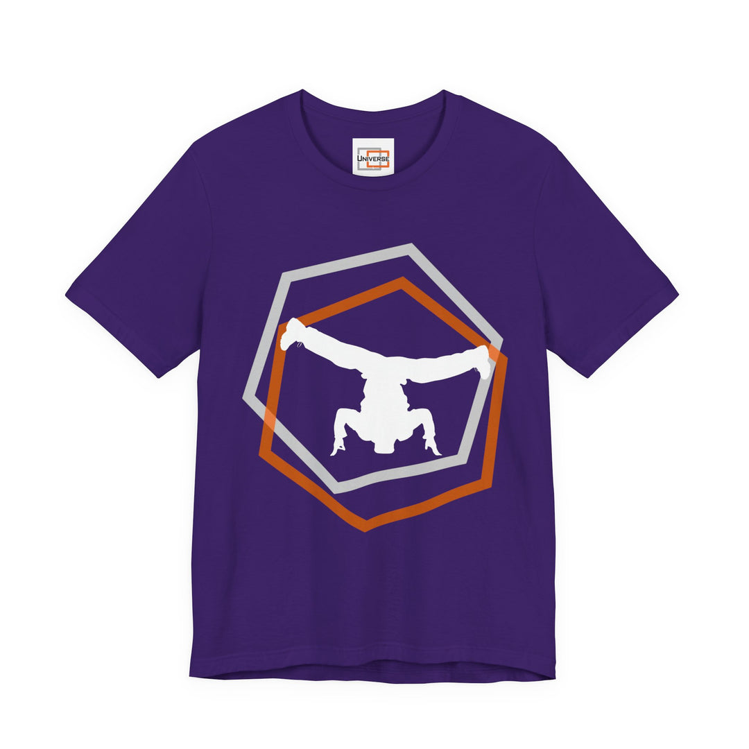 Minimal Breakdancer Dark — Unisex Graphic Tee | Universe