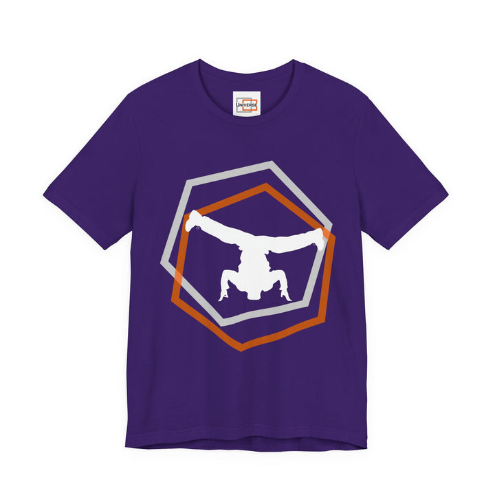 Minimal Breakdancer Dark — Unisex Graphic Tee | Universe