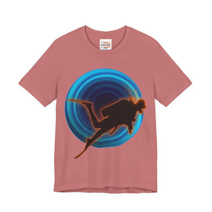 Neon Diver Vortex— Unisex Graphic Tee | Universe