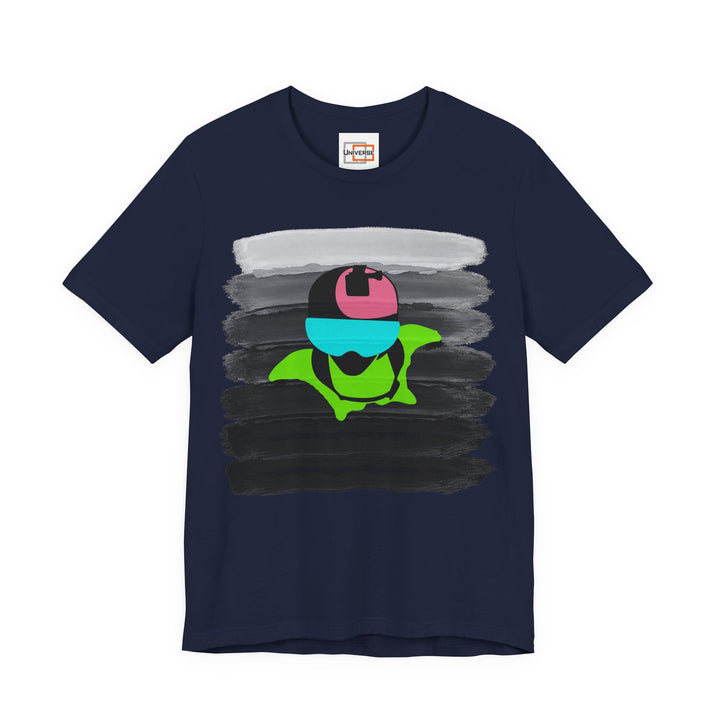 Vintage Wingsuit Flyer Grey Stripes — Unisex Graphic Tee | Universe