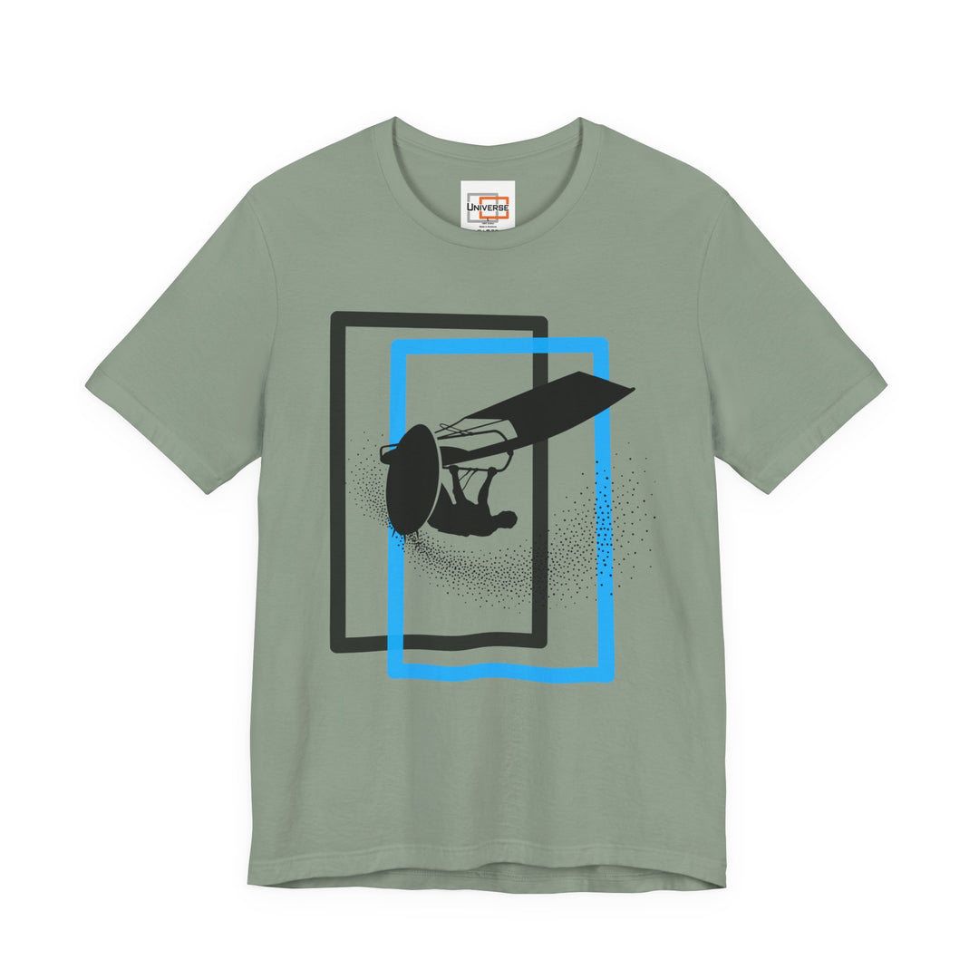 Minimal Windsurfer Light — Unisex Graphic Tee | Universe