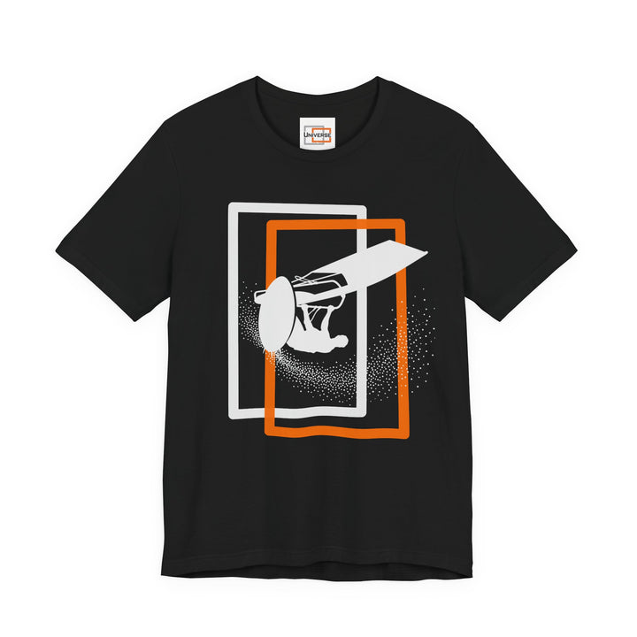 Minimal Windsurfer Dark — Unisex Graphic Tee | Universe