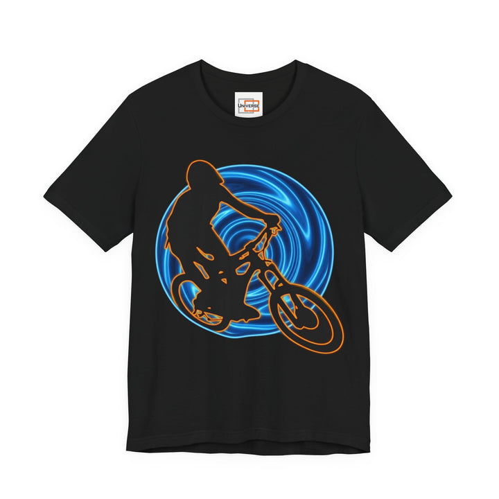 Neon MTB Vortex — Unisex Graphic Tee | Universe