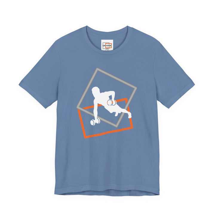 Minimal Dumbbell Row Dark — Unisex Graphic Tee | Universe