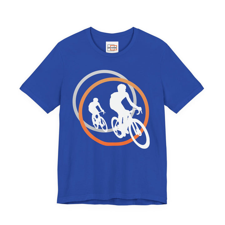 Minimal Cyclists Dark— Unisex Graphic Tee | Universe