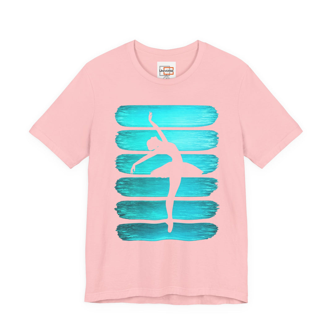 Vintage Ballerina Stripes — Unisex Graphic Tee | Universe