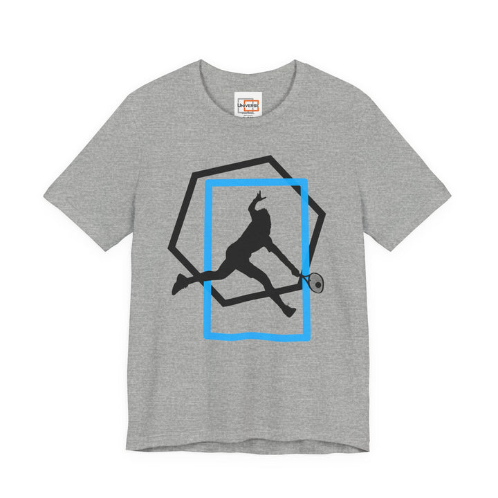 Minimal Tennis Man Light — Unisex Graphic Tee | Universe