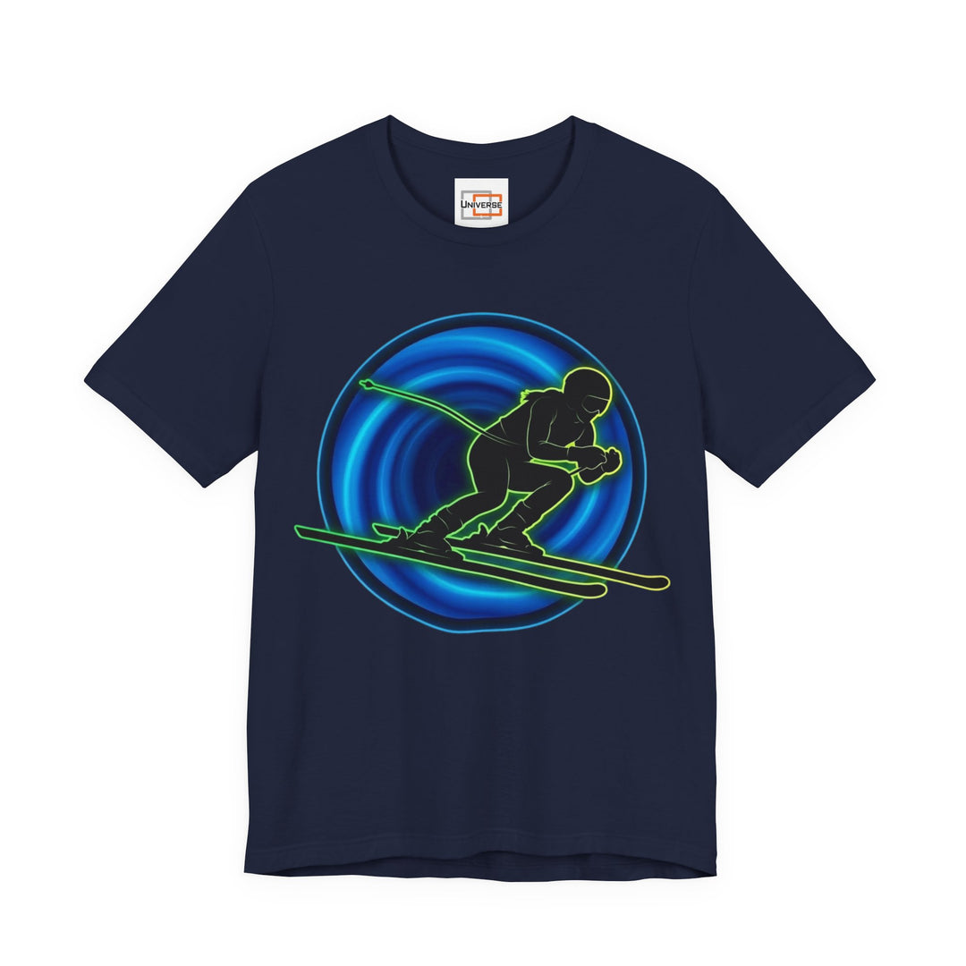 Neon Slalom Vortex— Unisex Graphic Tee | Universe