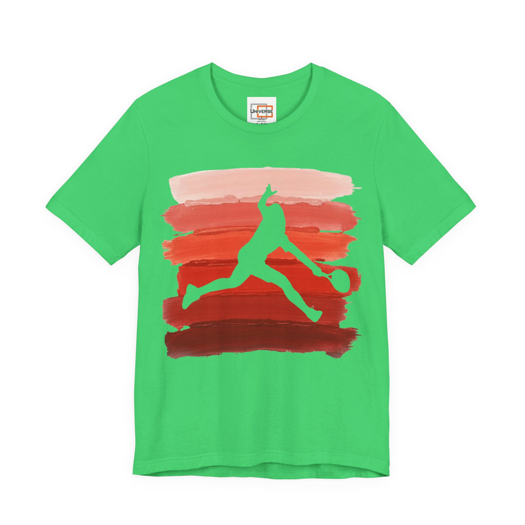Vintage Tennis Red Stripes — Unisex Graphic Tee | Universe