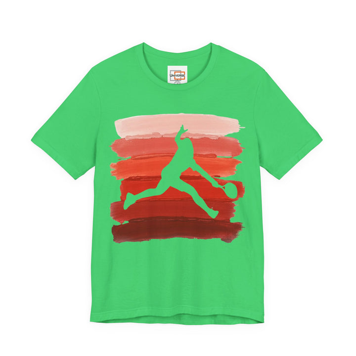 Vintage Tennis Red Stripes — Unisex Graphic Tee | Universe