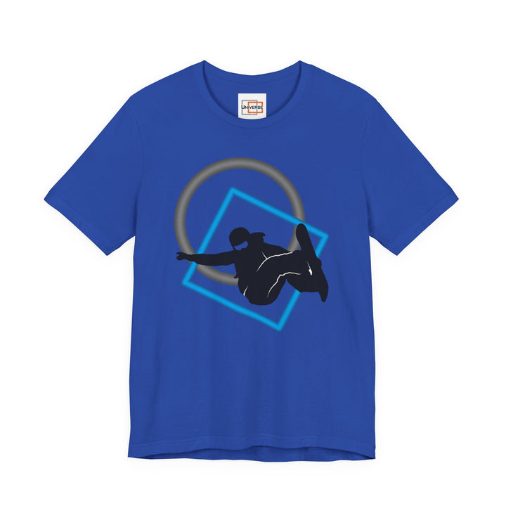 Minimal Snowboarder Light— Unisex Graphic Tee | Universe
