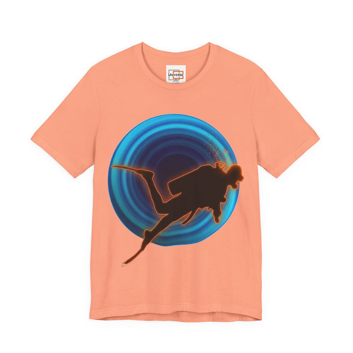 Neon Diver Vortex— Unisex Graphic Tee | Universe