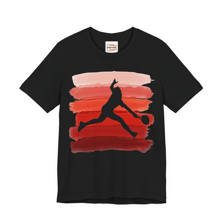 Vintage Tennis Red Stripes — Unisex Graphic Tee | Universe