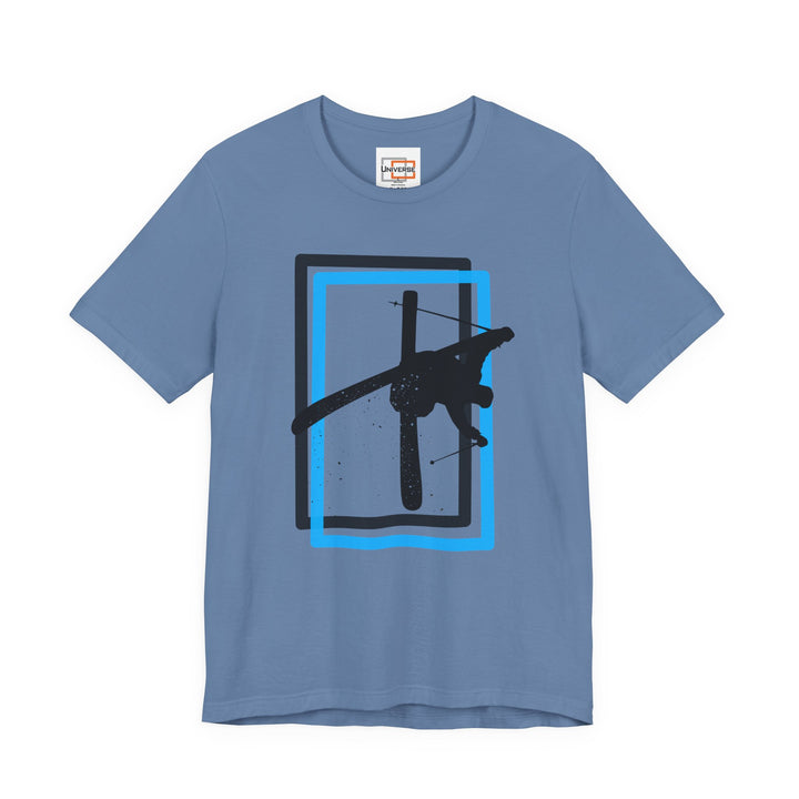 Minimal Freestyle Skier Light — Unisex Graphic Tee | Universe