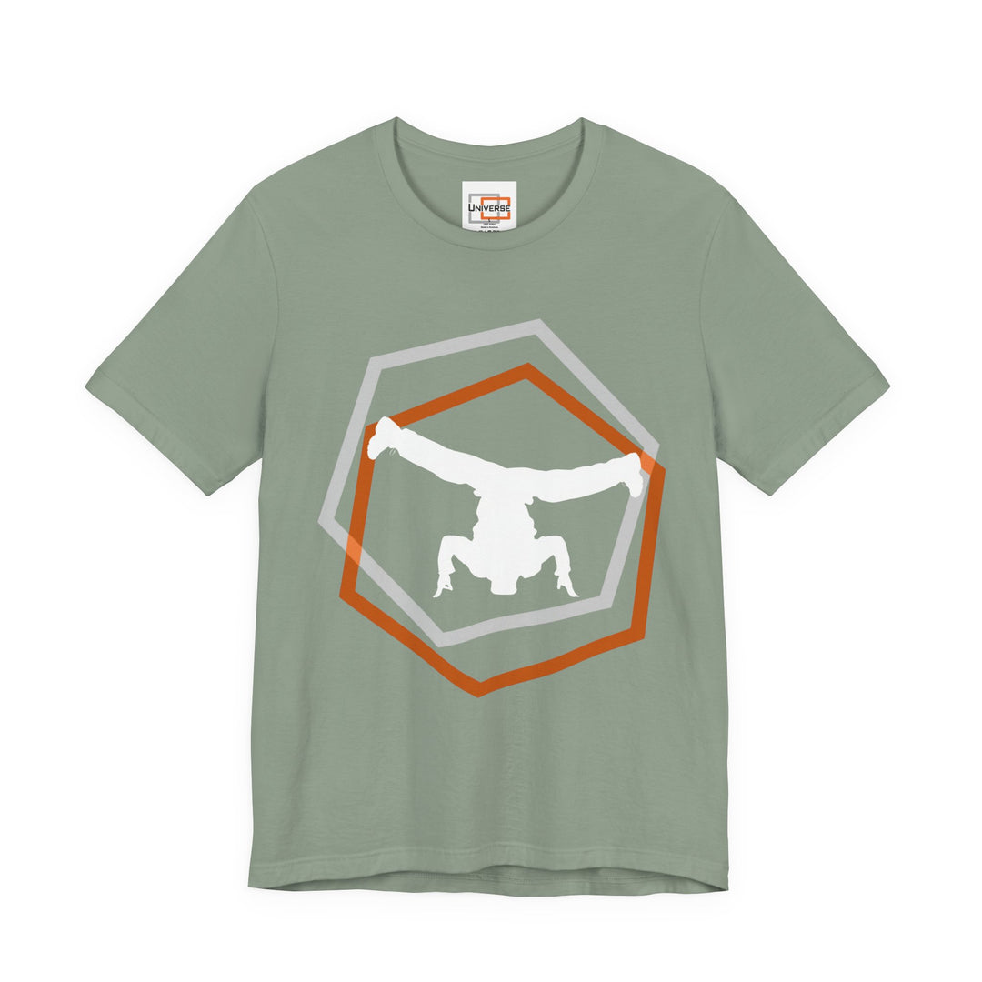 Minimal Breakdancer Dark — Unisex Graphic Tee | Universe