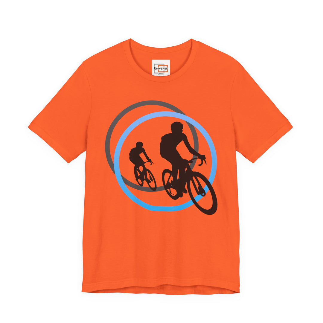 Minimal Cyclists Light — Unisex Graphic Tee | Universe