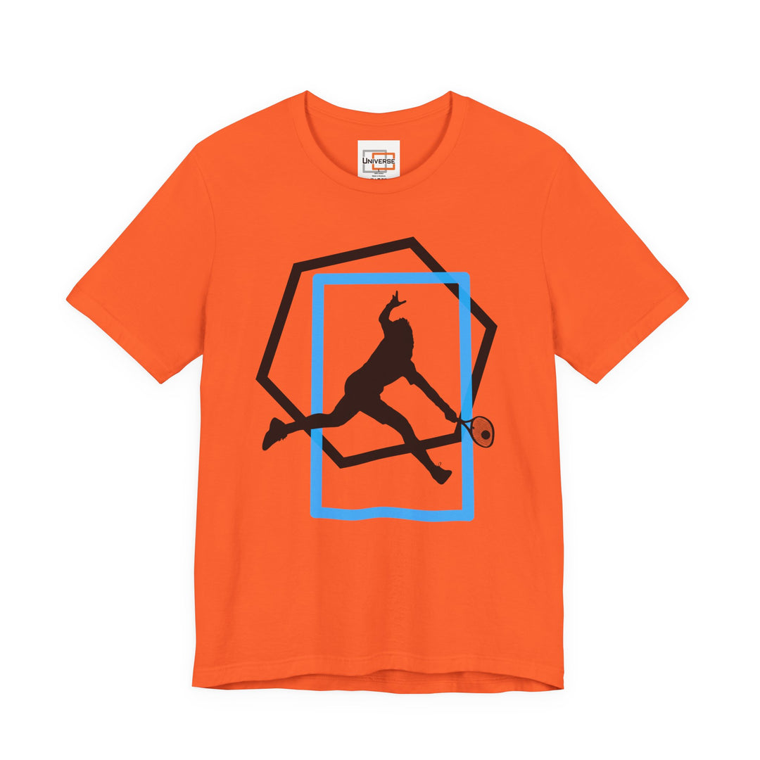 Minimal Tennis Man Light — Unisex Graphic Tee | Universe
