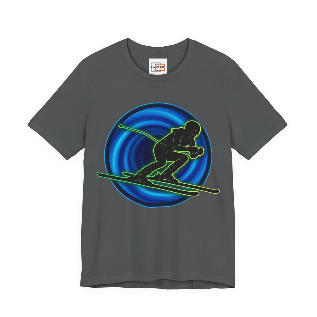 Neon Slalom Vortex— Unisex Graphic Tee | Universe
