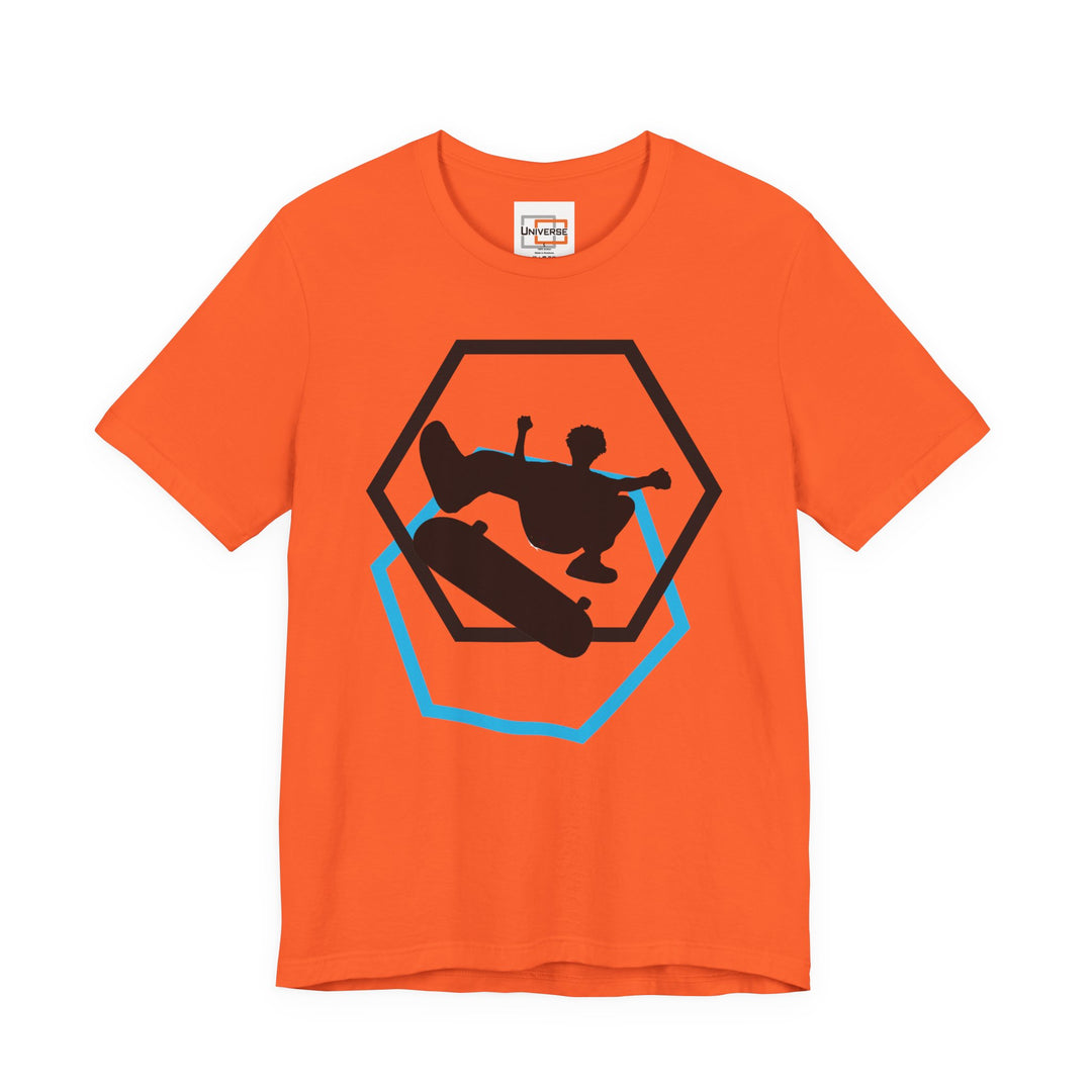 Minimal Skateboarder Light — Unisex Graphic Tee | Universe