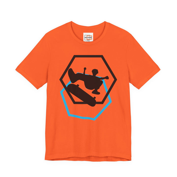 Minimal Skateboarder Light — Unisex Graphic Tee | Universe
