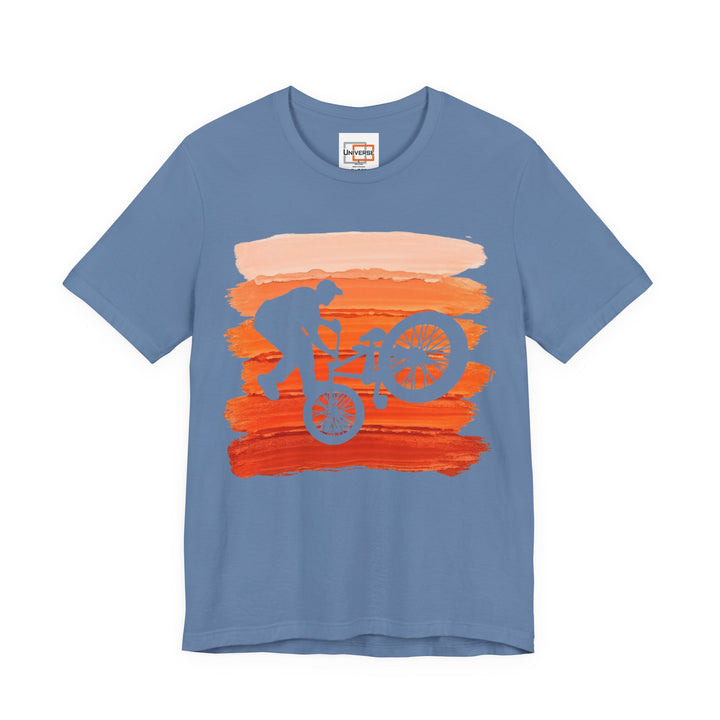 Vintage BMX Orange Stripes — Unisex Graphic Tee | Universe