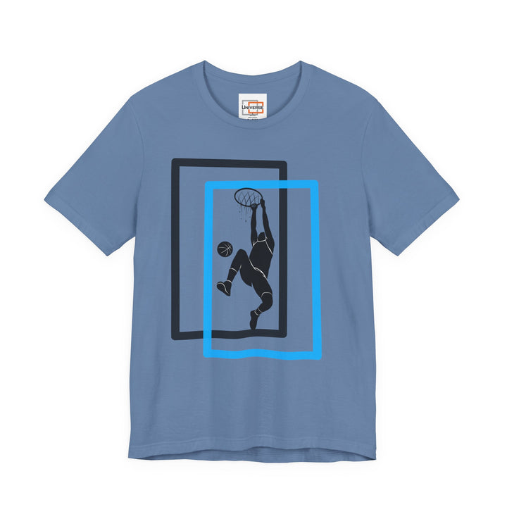Minimal Basketball Dunk Light — Unisex Graphic Tee | Universe