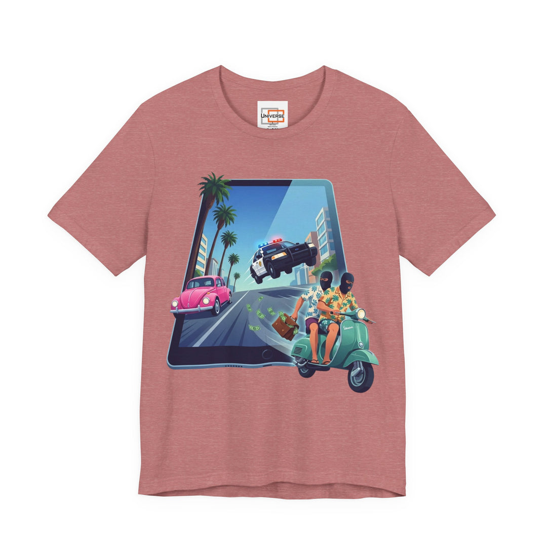 Vespa Heist Portal — Unisex Graphic Tee | Universe