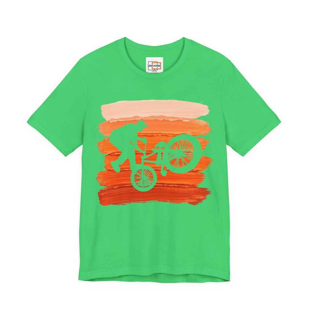 Vintage BMX Orange Stripes — Unisex Graphic Tee | Universe
