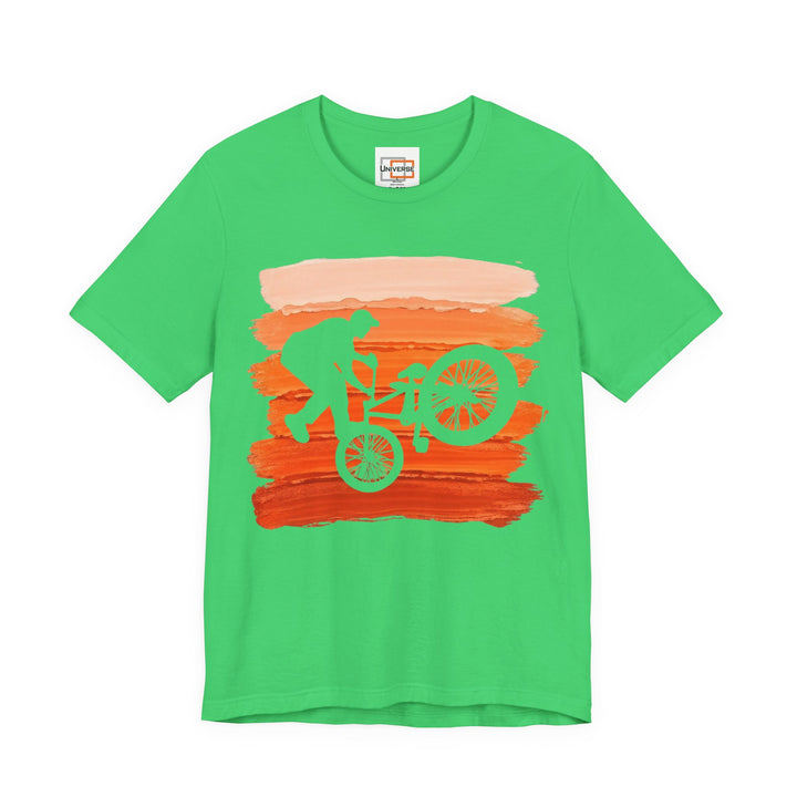 Vintage BMX Orange Stripes — Unisex Graphic Tee | Universe