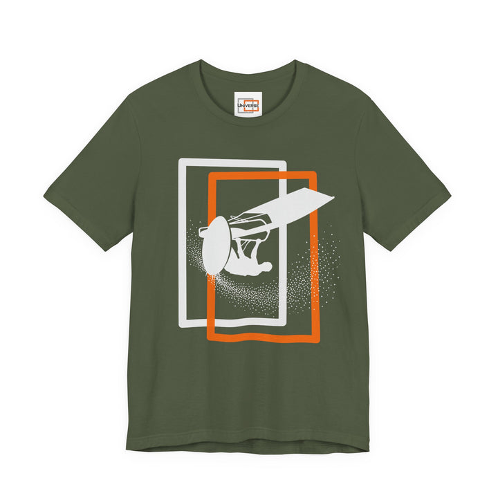 Minimal Windsurfer Dark — Unisex Graphic Tee | Universe