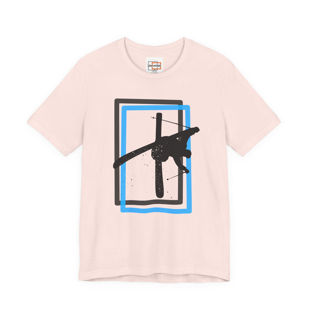 Minimal Freestyle Skier Light — Unisex Graphic Tee | Universe