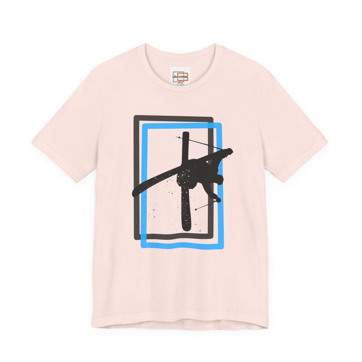 Minimal Freestyle Skier Light — Unisex Graphic Tee | Universe