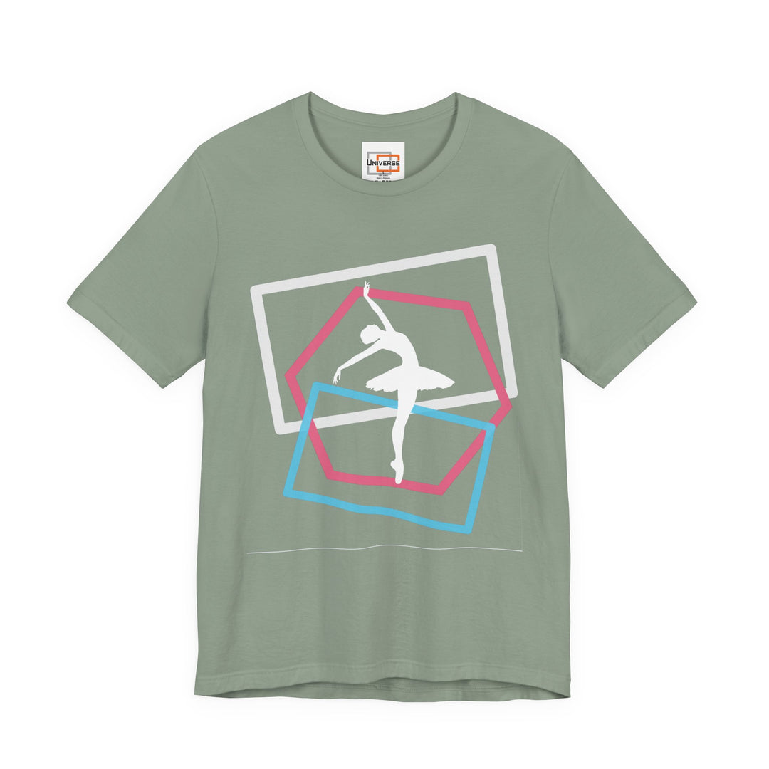 Minimal Ballerina Dark — Unisex Graphic Tee | Universe