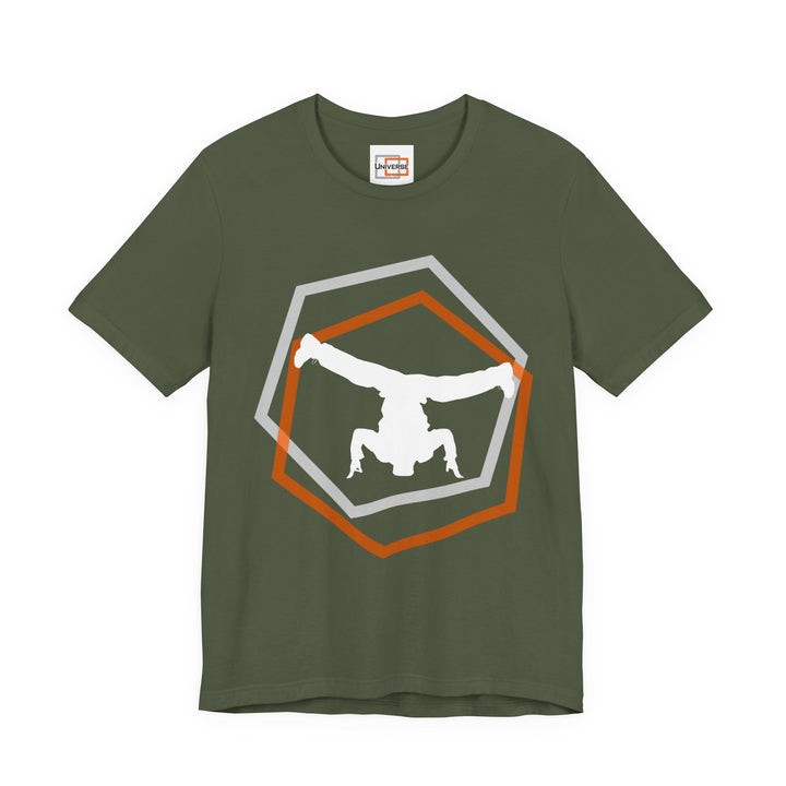 Minimal Breakdancer Dark — Unisex Graphic Tee | Universe