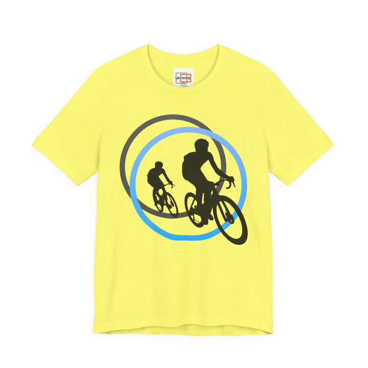 Minimal Cyclists Light — Unisex Graphic Tee | Universe