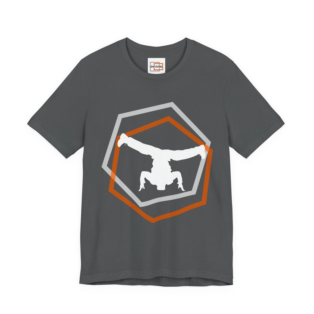 Minimal Breakdancer Dark — Unisex Graphic Tee | Universe