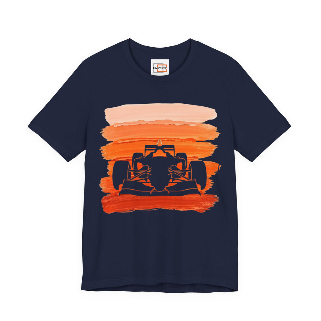 Vintage Formula Orange Stripes — Unisex Graphic Tee | Universe