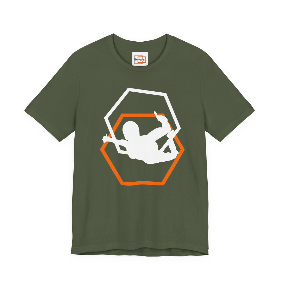 Minimal Skydiver Dark — Unisex Graphic Tee | Universe