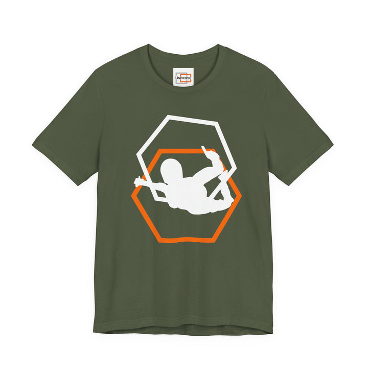 Minimal Skydiver Dark — Unisex Graphic Tee | Universe