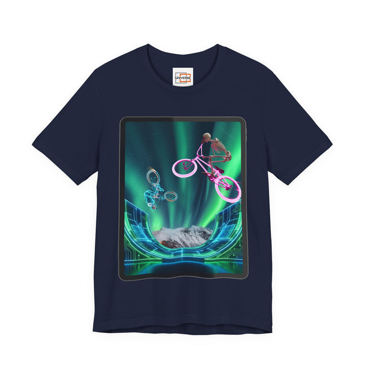 Aurora BMX Portal— Unisex Graphic Tee | Universe