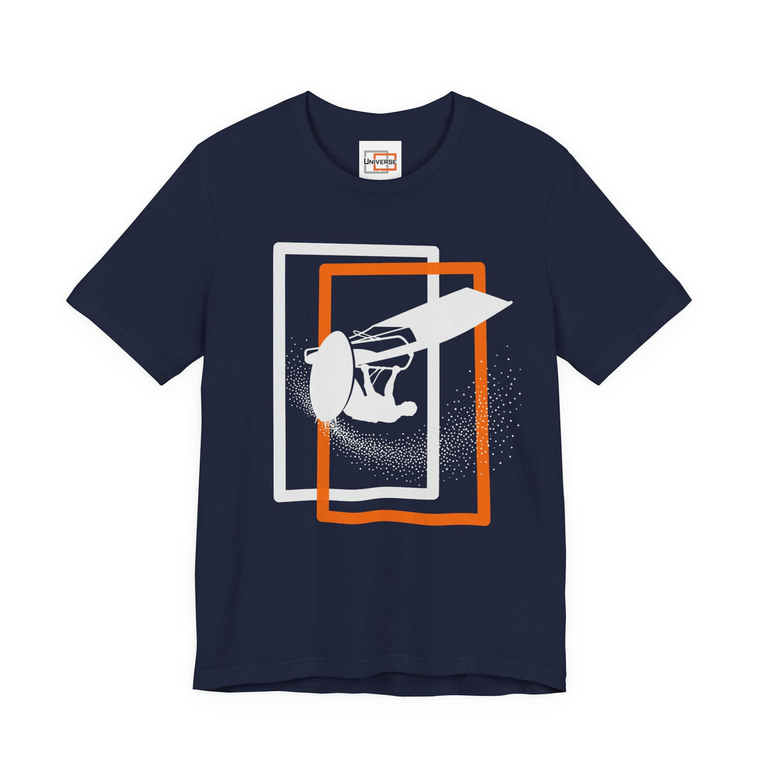 Minimal Windsurfer Dark — Unisex Graphic Tee | Universe