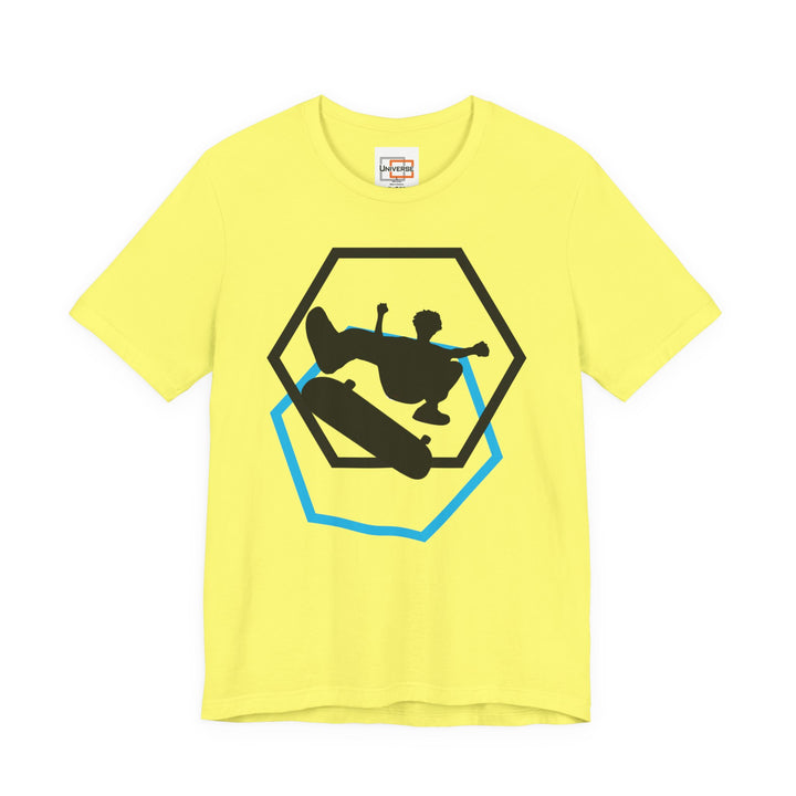 Minimal Skateboarder Light — Unisex Graphic Tee | Universe