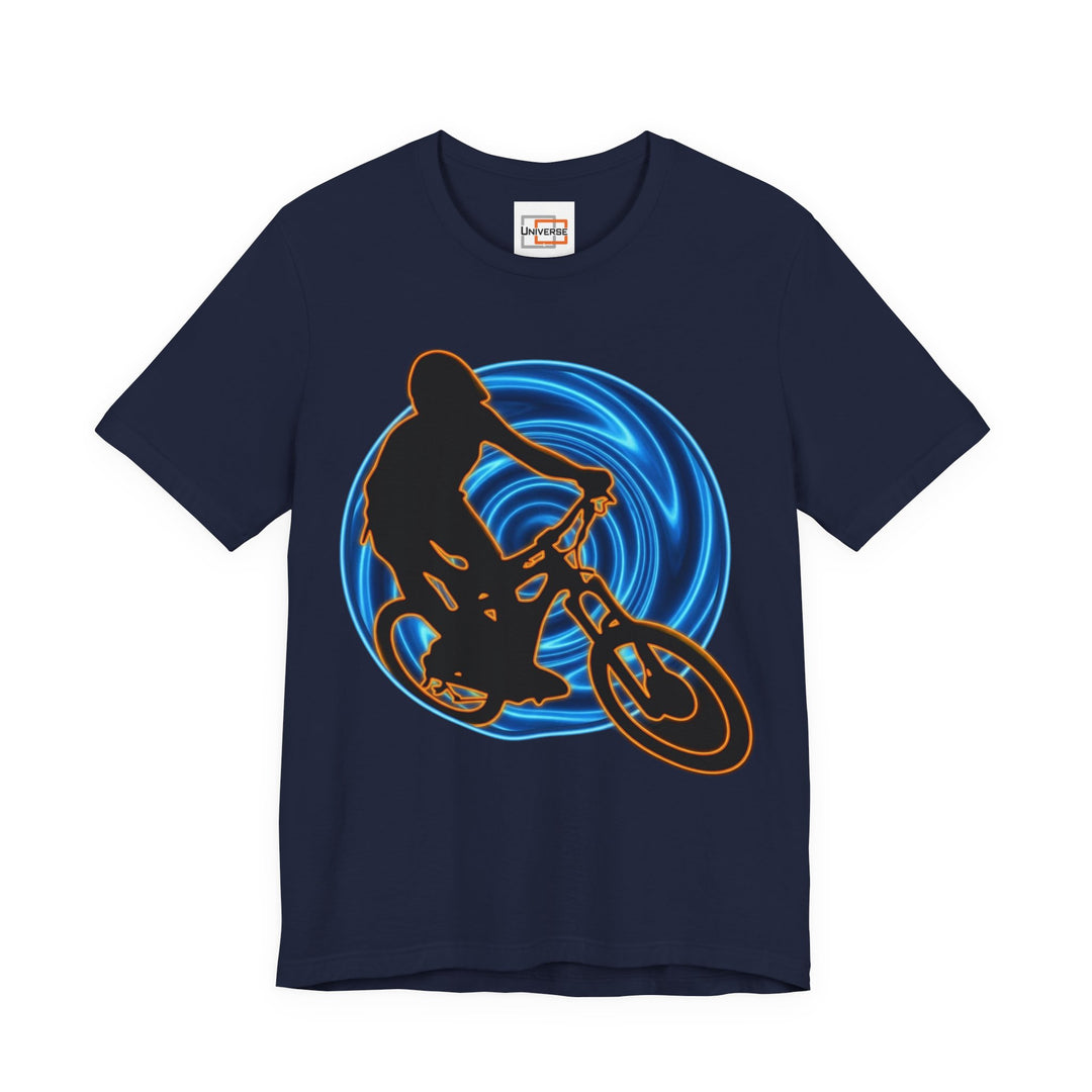Neon MTB Vortex — Unisex Graphic Tee | Universe