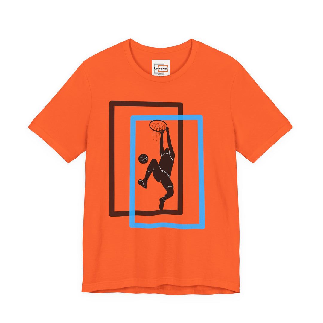 Minimal Basketball Dunk Light — Unisex Graphic Tee | Universe