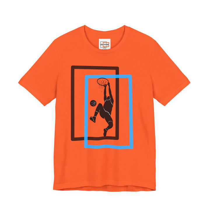 Minimal Basketball Dunk Light — Unisex Graphic Tee | Universe