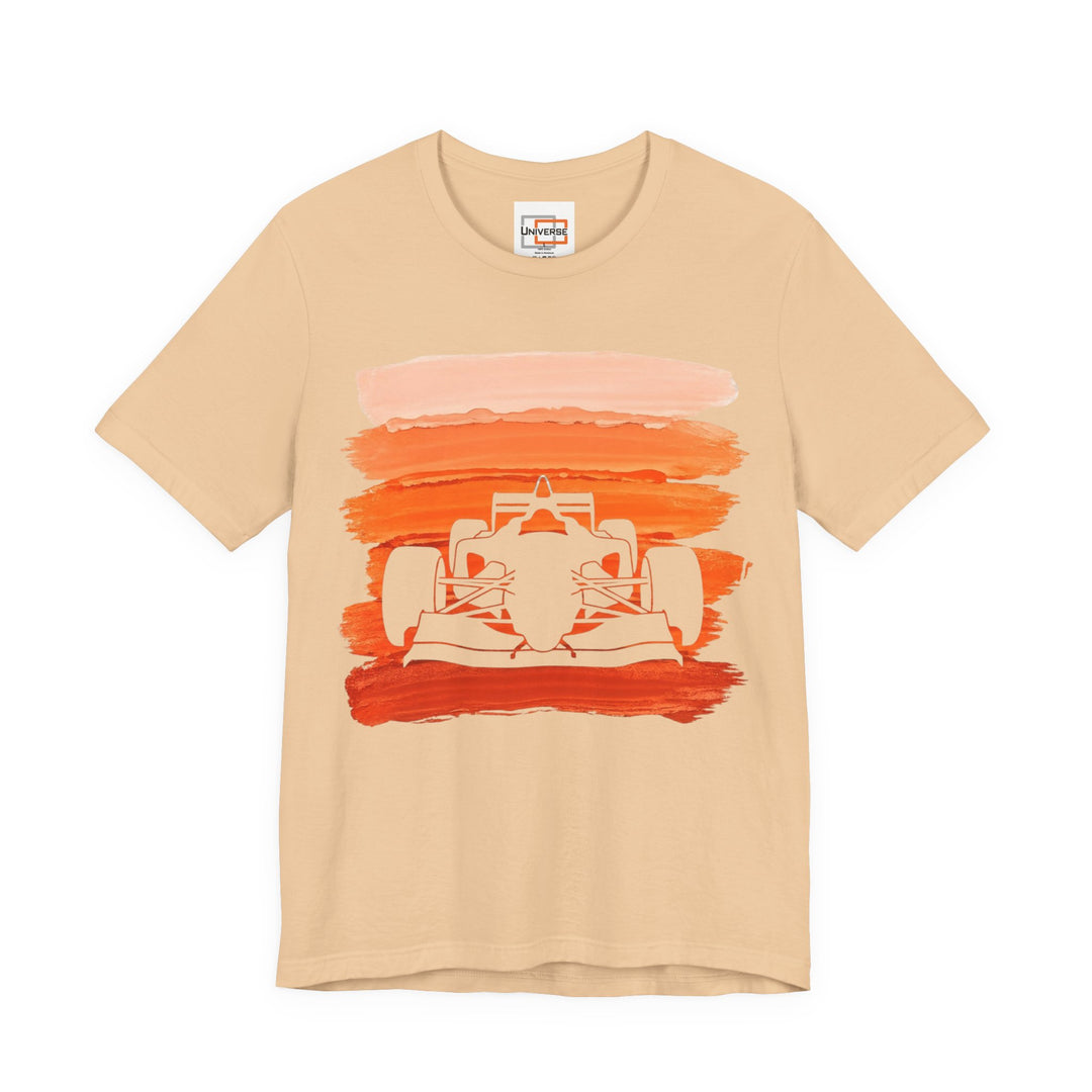 Vintage Formula Orange Stripes — Unisex Graphic Tee | Universe